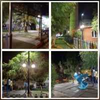 ترمیم و بهسازی روشنایی پارک خیابان امام خمینی (ره) توسط شهرداری صومعه سرا