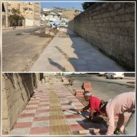 اجرای پروژه پیاده رو سازی و بهبود عبور و مرور شهروندان