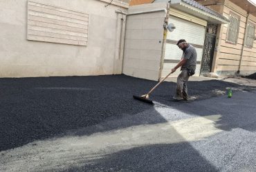 عملیات روکش آسفالت در کوی آزادگان، کوچه شهید کاظمی