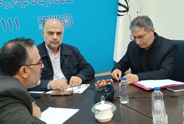 حضور فرماندار و شهردار صومعه‌سرا در سامانه برخط ۱۱۱ استانداری گیلان